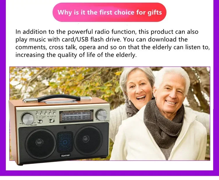 EchoWood Classic Radio Speaker