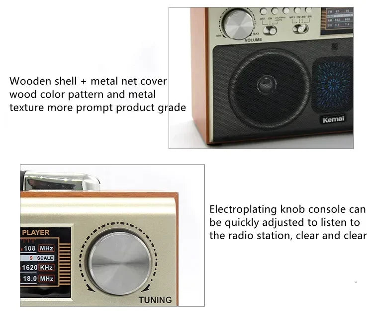 EchoWood Classic Radio Speaker