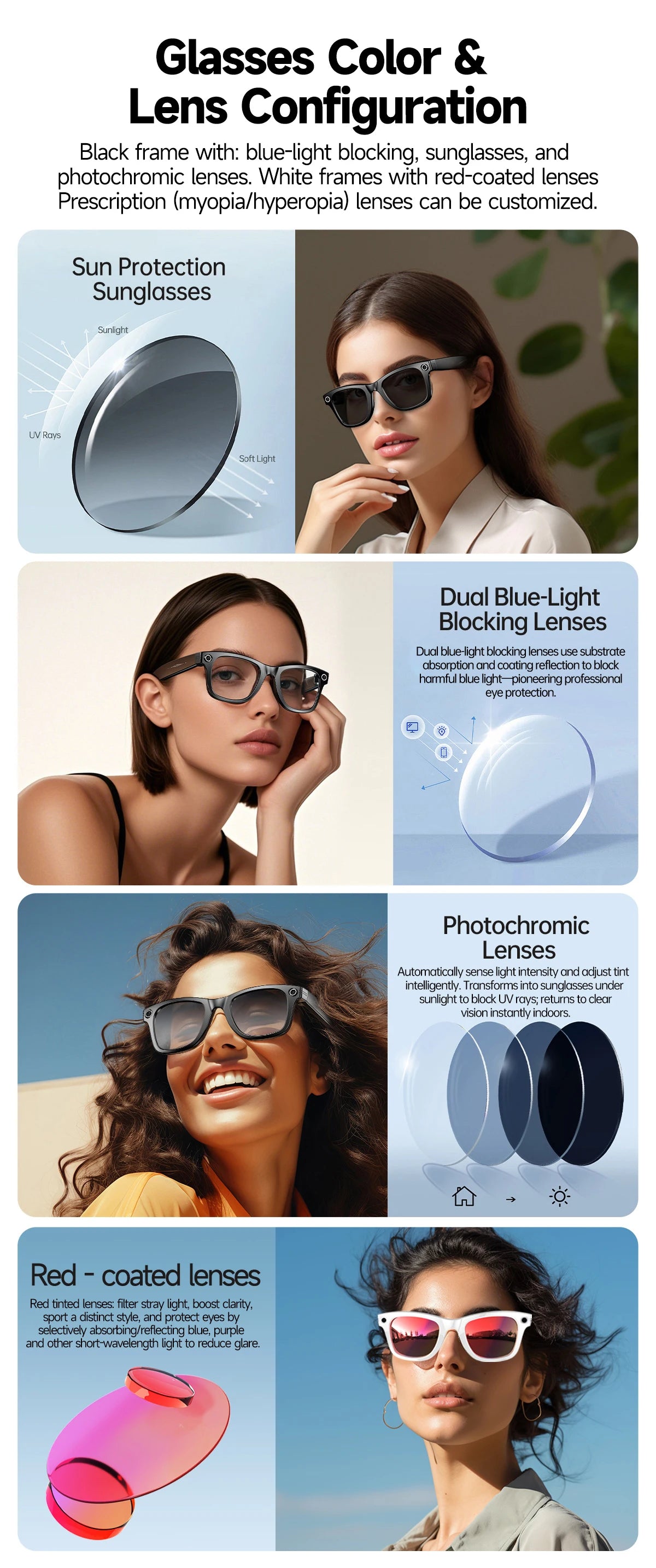 VisionPro AI Smart Glasses