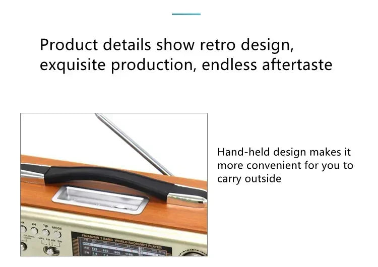 EchoWood Classic Radio Speaker