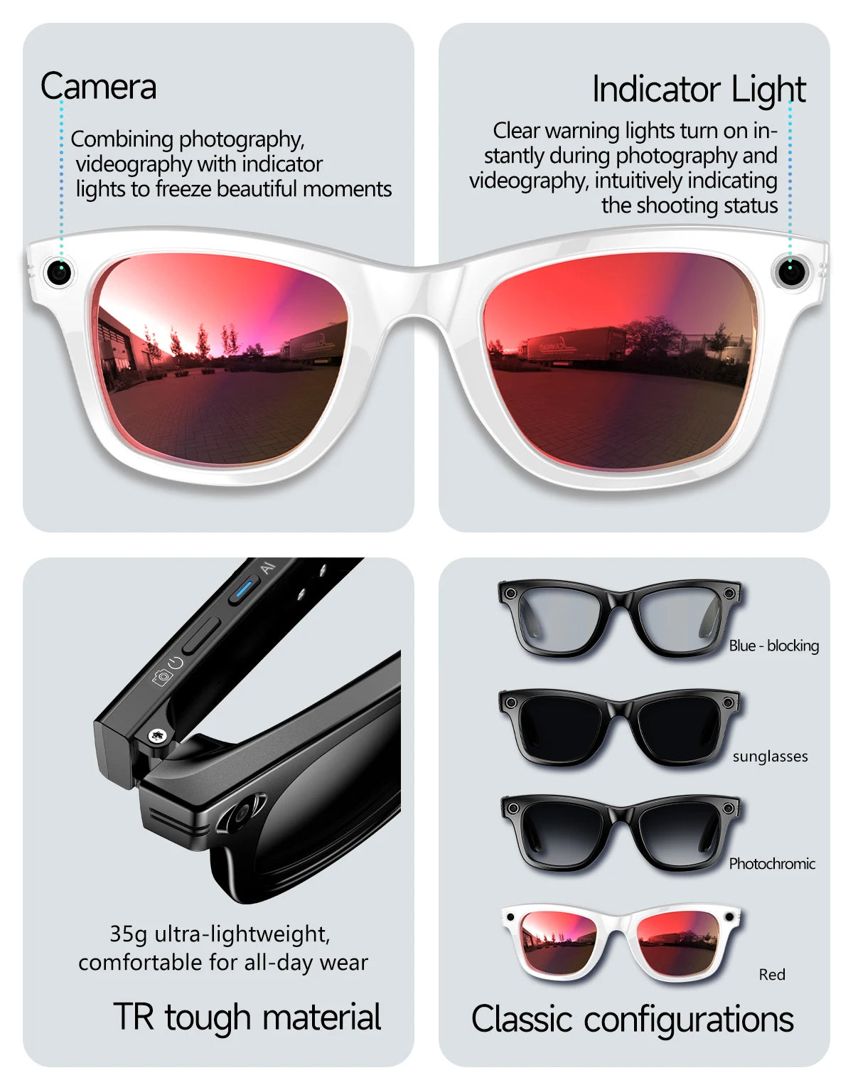 VisionPro AI Smart Glasses