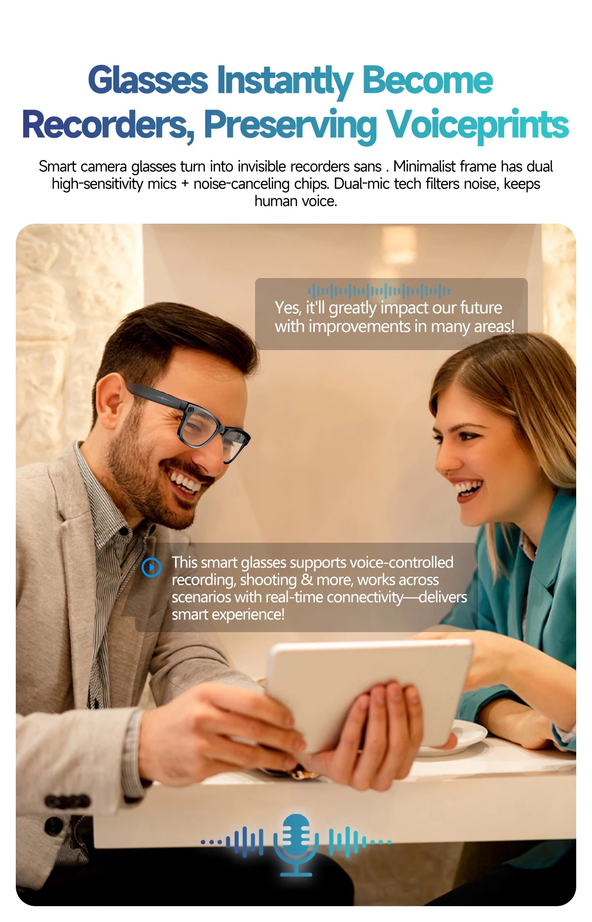 VisionPro AI Smart Glasses