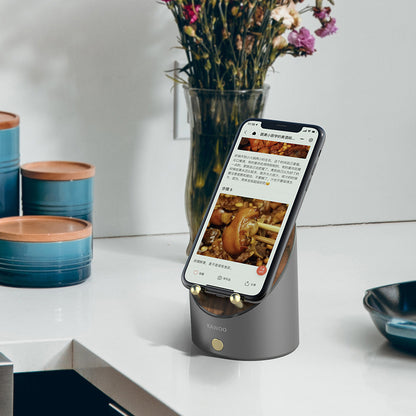 Wooden Induction Speaker Clock — Set Phone Down, Sound On (Bluetooth Optional)