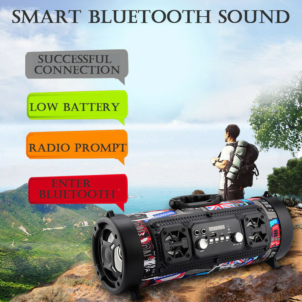 High-Power Waterproof Bluetooth Speaker – Big Bass, Long Playtime, Outdoor Ready