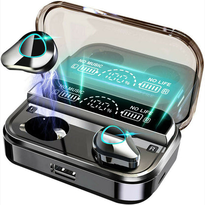 TWS 5.1 Sports Bluetooth Earphones – Waterproof, Ultra-Light Fit, Touch Control