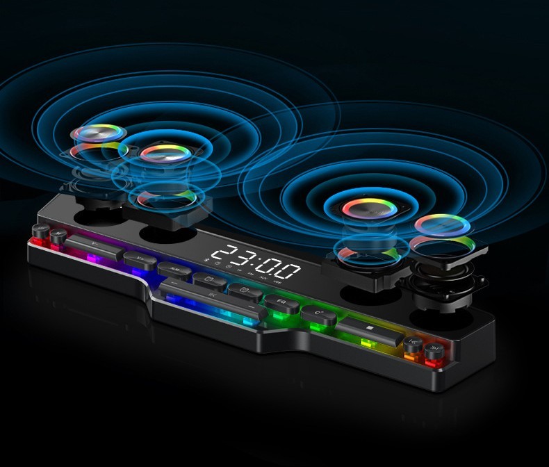 Desktop Esports Bluetooth Speaker – 10 W, USB Powered, RGB Gaming Vibes