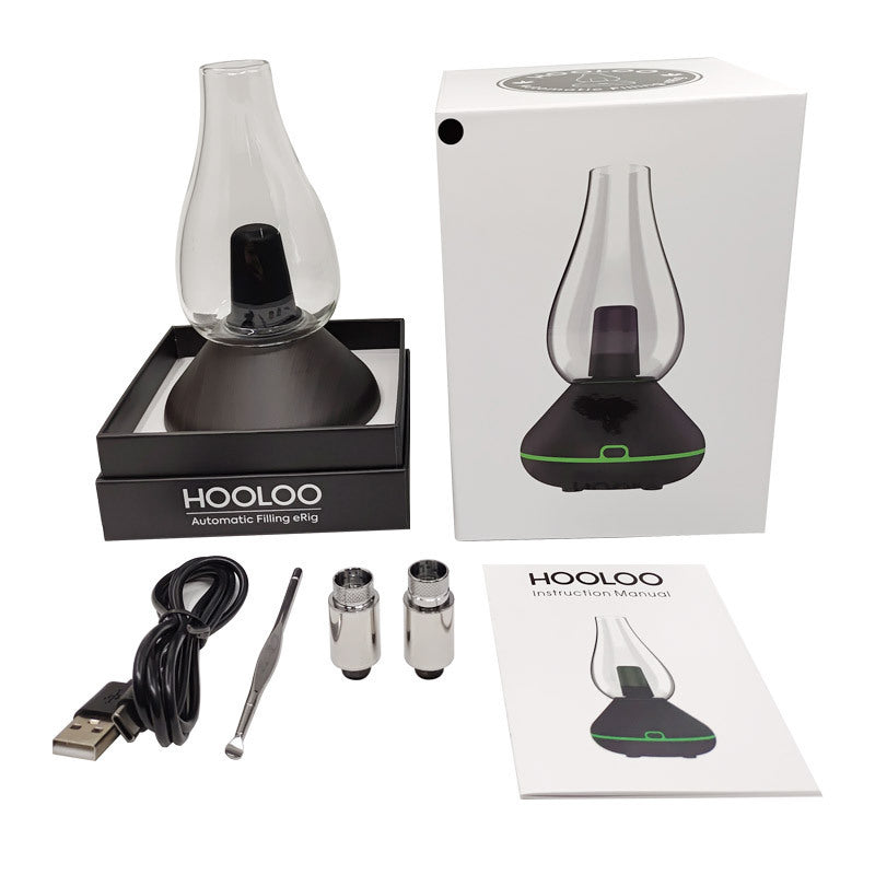 3-in-1 Water Glass Hookah Bluetooth Speaker – Wax & Dry Burner, Glass / Metal Build, USB-C