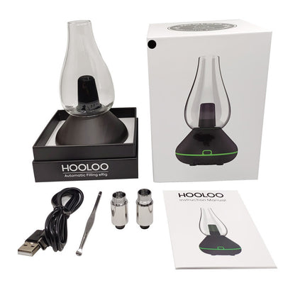 3-in-1 Water Glass Hookah Bluetooth Speaker – Wax & Dry Burner, Glass / Metal Build, USB-C