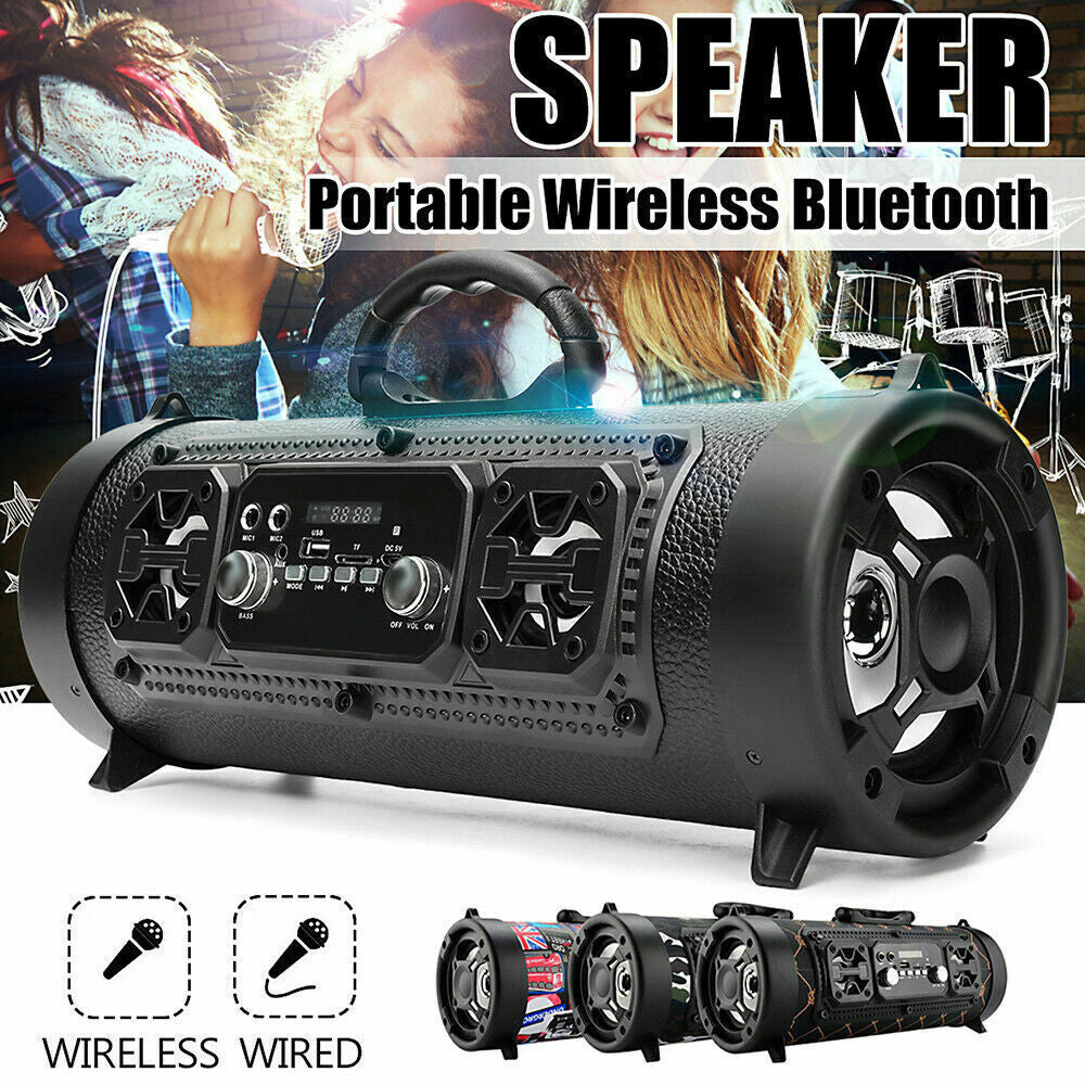 High-Power Waterproof Bluetooth Speaker – Big Bass, Long Playtime, Outdoor Ready