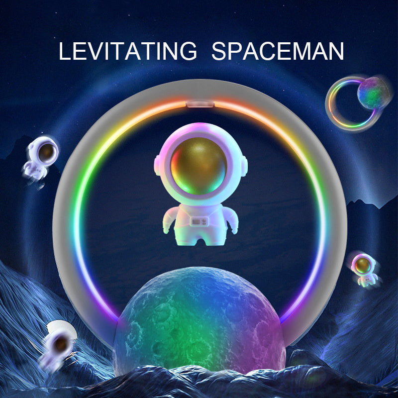 Astronaut Magnetic Levitation Bluetooth Speaker – 360° Surround Sound, RGB Lights, 1200 mAh