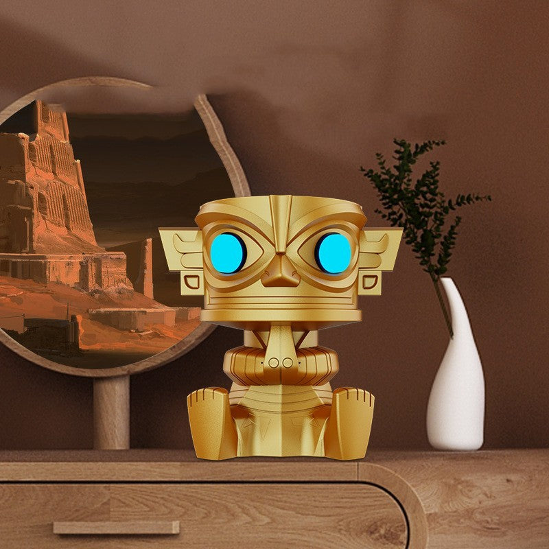 Tiki-Style Mini Bluetooth Speaker