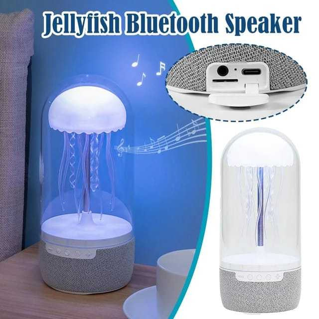 3-in-1 Jellyfish Lamp Bluetooth Speaker – 10 W, 1800 mAh Battery & RGB Light Show