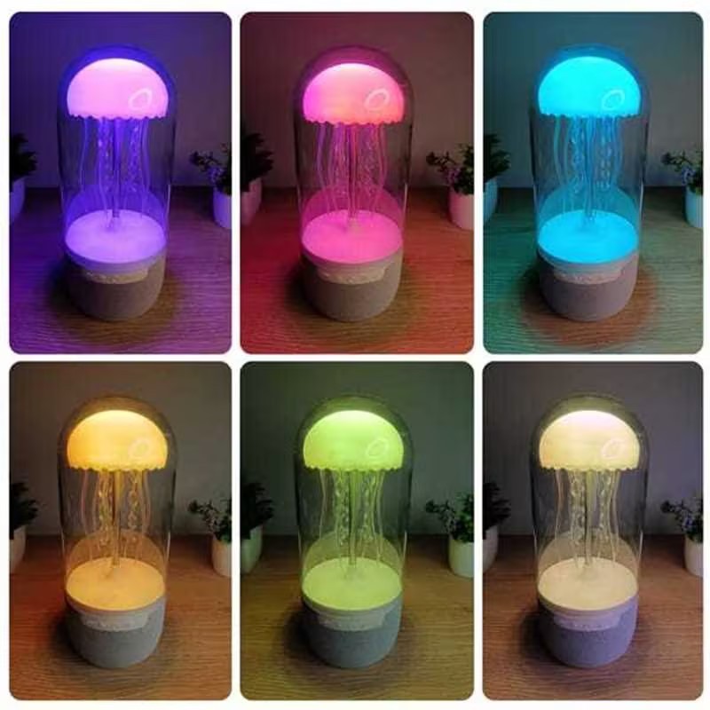 3-in-1 Jellyfish Lamp Bluetooth Speaker – 10 W, 1800 mAh Battery & RGB Light Show