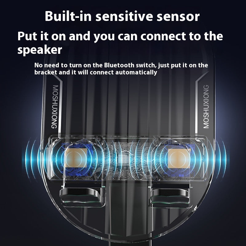 Fashion Ambience Light Bluetooth Speaker – Mood Lighting, 100-20 kHz, Portable Design
