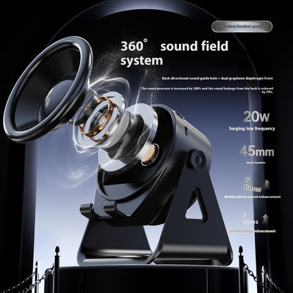 Automatic Induction Speaker Bracket — Place & Play Stand + Bluetooth Range