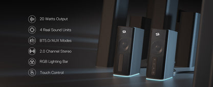 Redragon GS814 Stereo Desktop Speakers