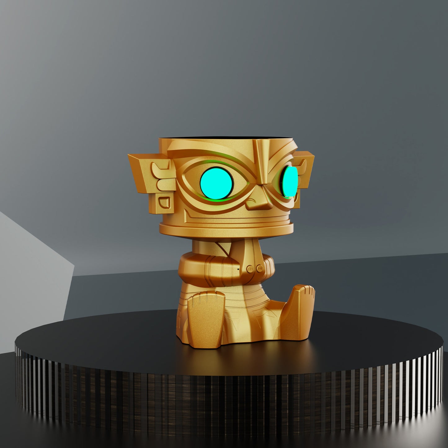 Tiki-Style Mini Bluetooth Speaker