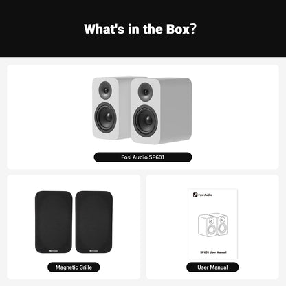 Fosi SP601 Hi-Fi Bookshelf Speakers