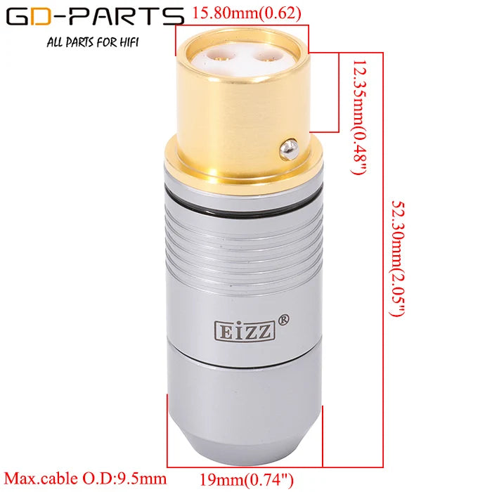 EIZZ Tellurium Copper XLR Connector