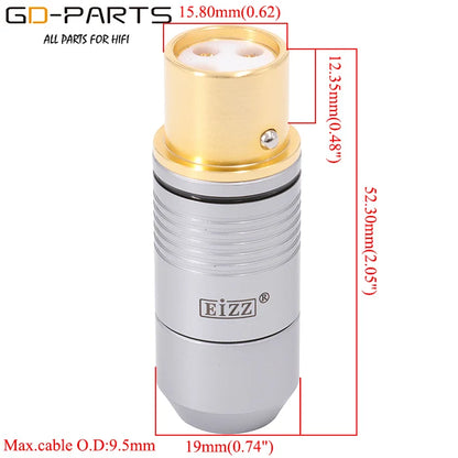 EIZZ Tellurium Copper XLR Connector