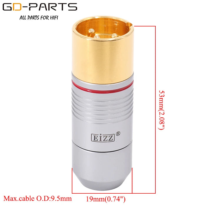 EIZZ Tellurium Copper XLR Connector