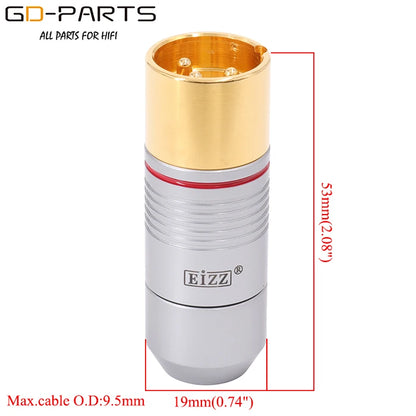 EIZZ Tellurium Copper XLR Connector