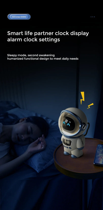CosmoBeat™ Astronaut Bluetooth Speaker – Nightlight, FM Radio & Subwoofer