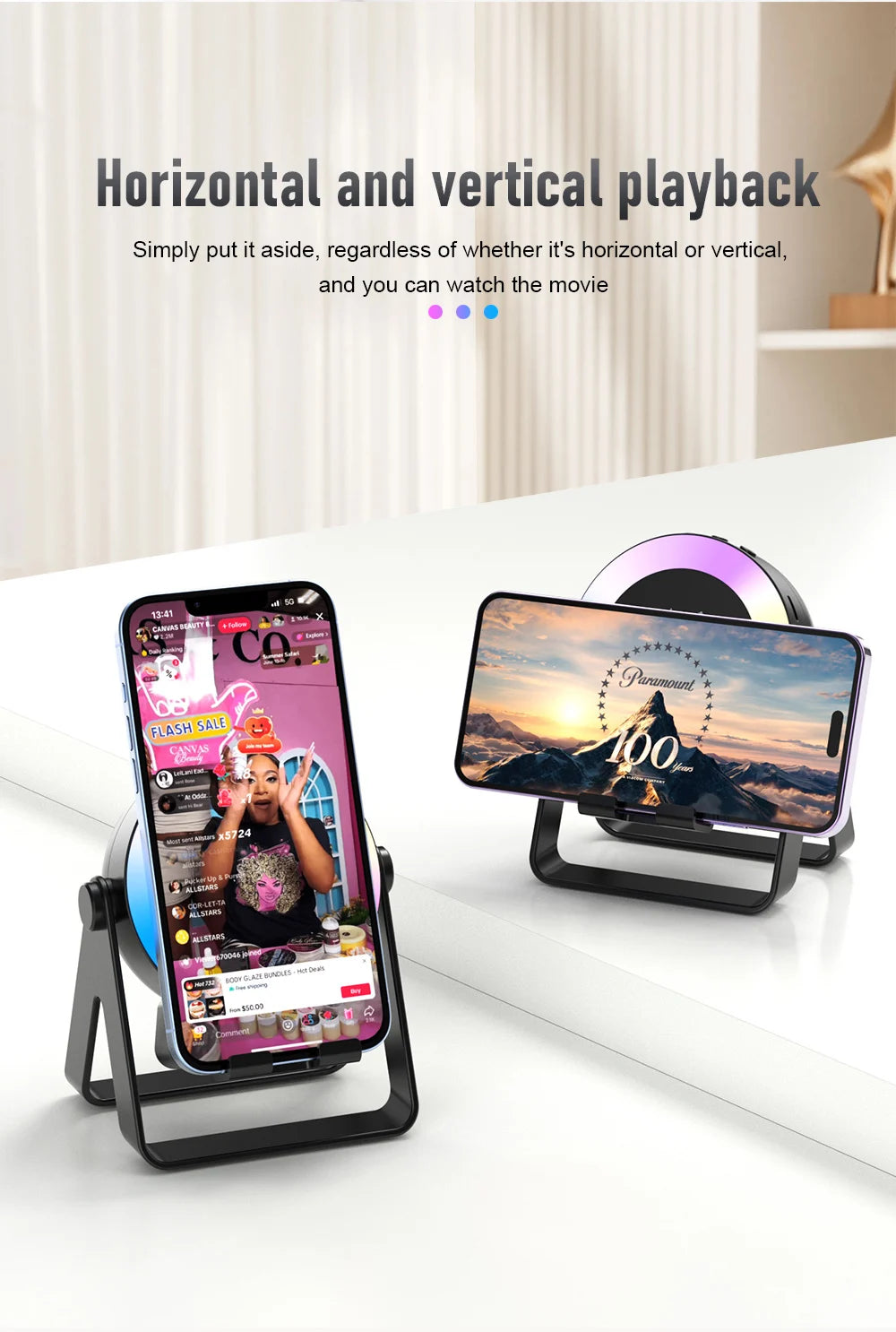 LumeDock Induction Audio Stand