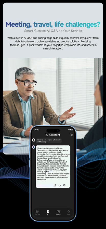 VisionPro AI Smart Glasses