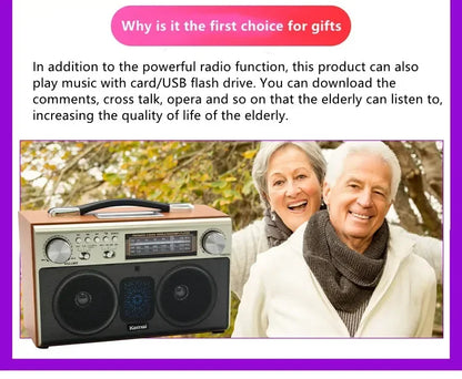 EchoWood Classic Radio Speaker