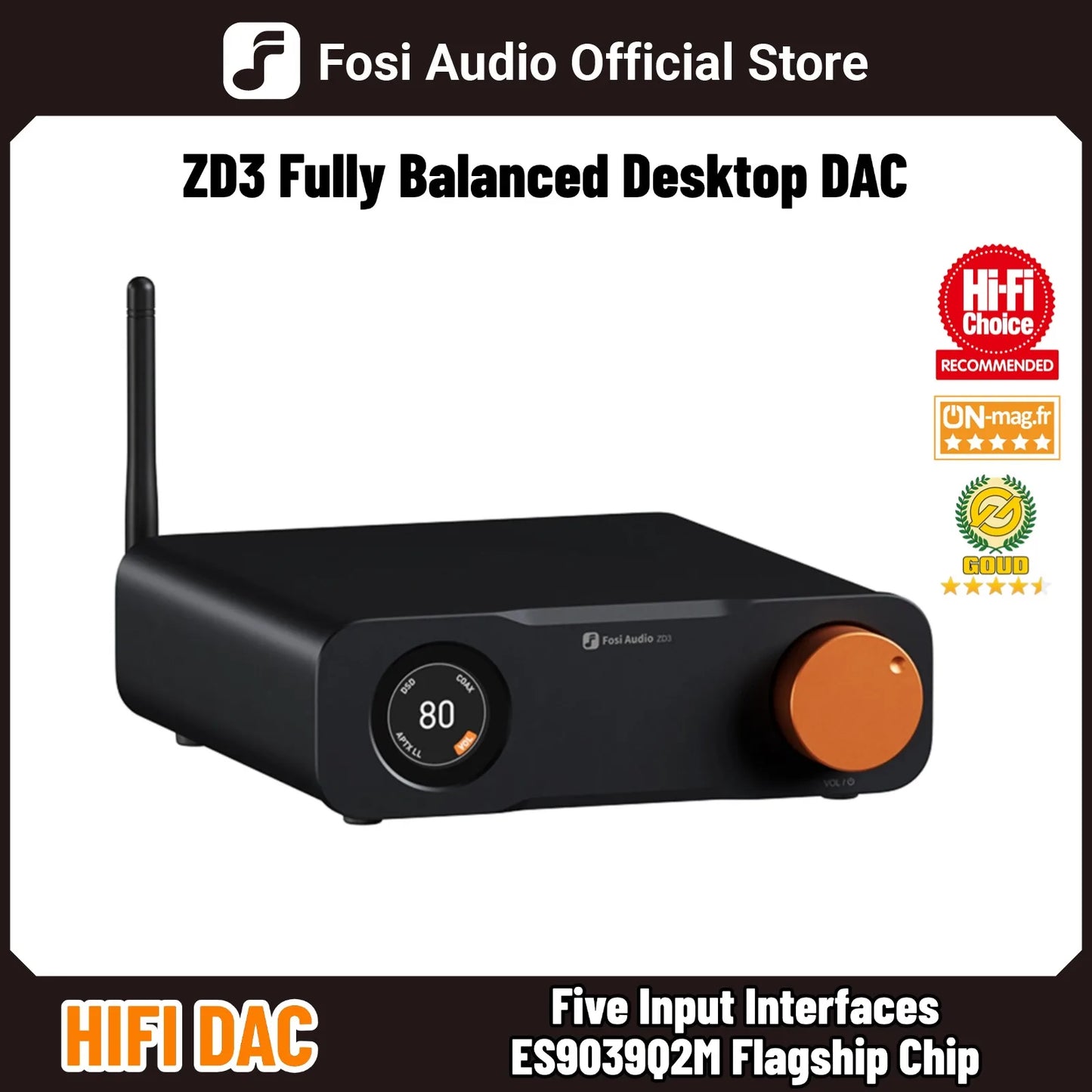 Fosi Audio ZD3 Balanced Desktop DAC