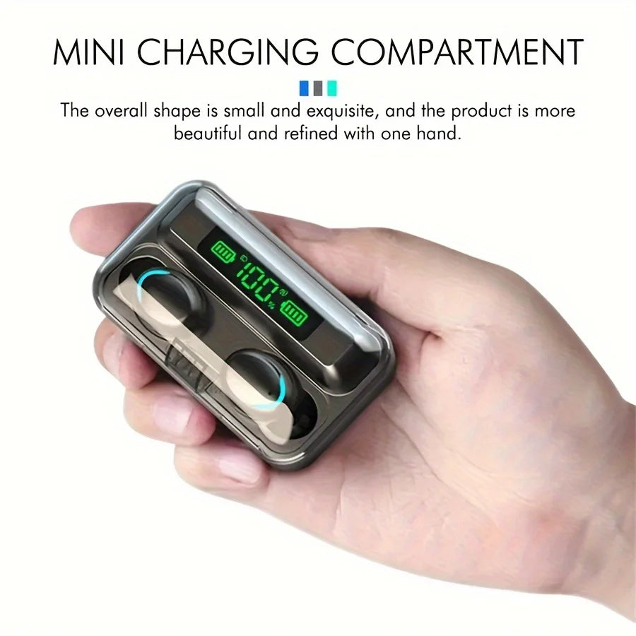F9 TWS Wireless Earbuds – Bluetooth 5.0 In-Ear Headphones with Charging Case