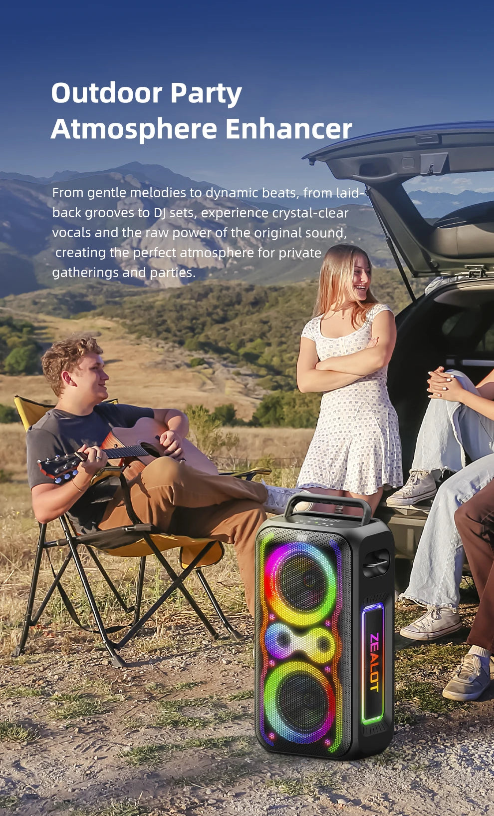 ZEALOT TIDAL PT21 Party Speaker