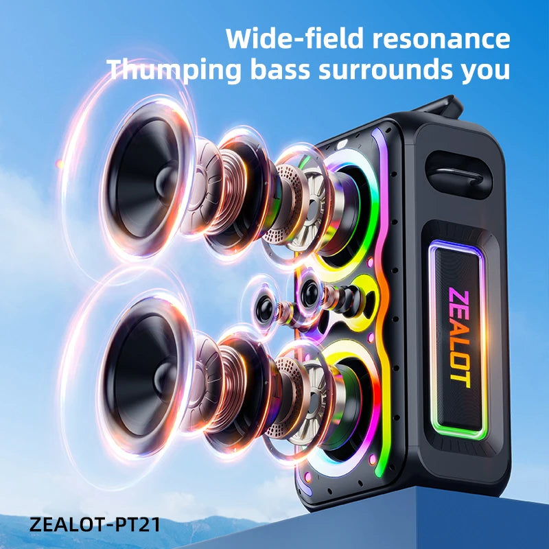 ZEALOT TIDAL PT21 Party Speaker