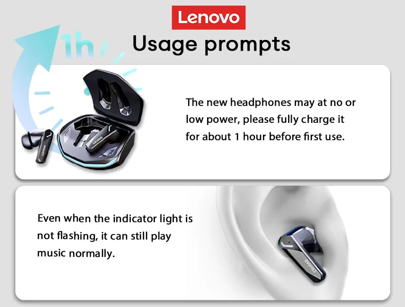 Lenovo GM2 Pro Gaming Earphones Bluetooth 5.3 Sport - Edmund & Co.