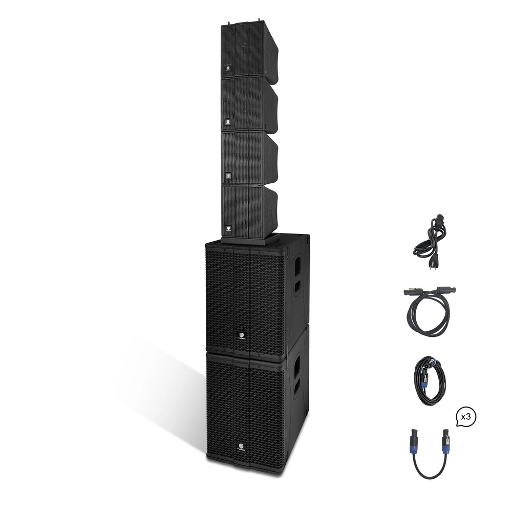 PRORECK 8000W Dual 12" Line Array System