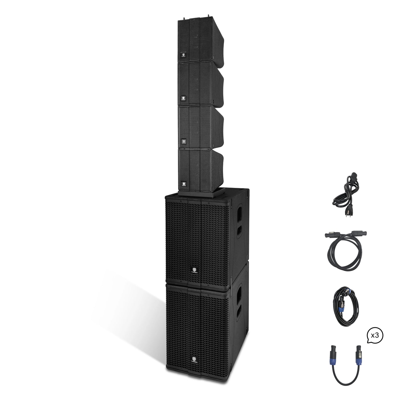 PRORECK 8000W Dual 12" Line Array System