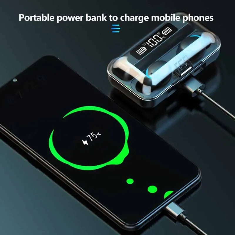 F9 TWS Wireless Earbuds – Bluetooth 5.0 In-Ear Headphones with Charging Case