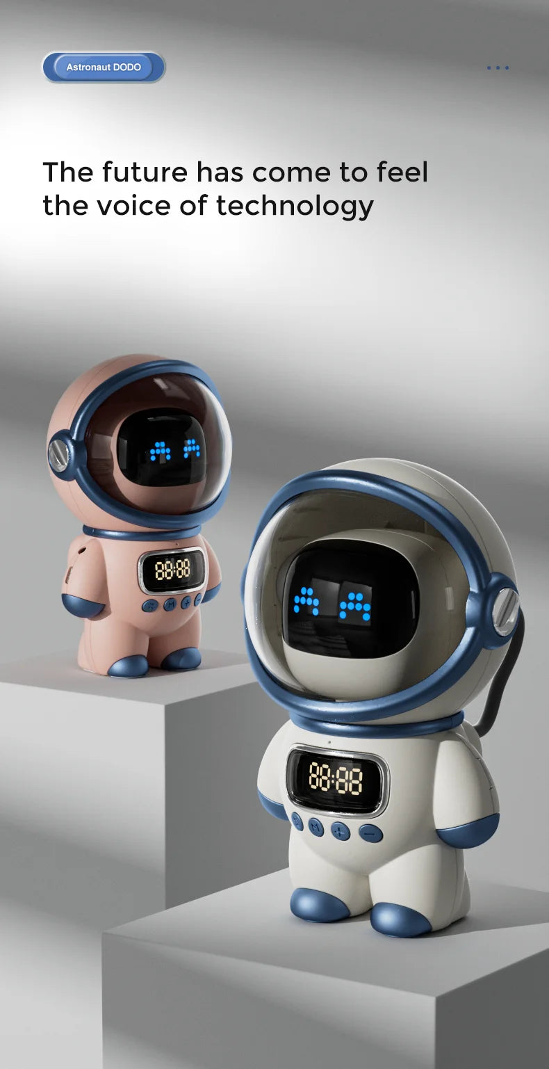 CosmoBeat™ Astronaut Bluetooth Speaker – Nightlight, FM Radio & Subwoofer