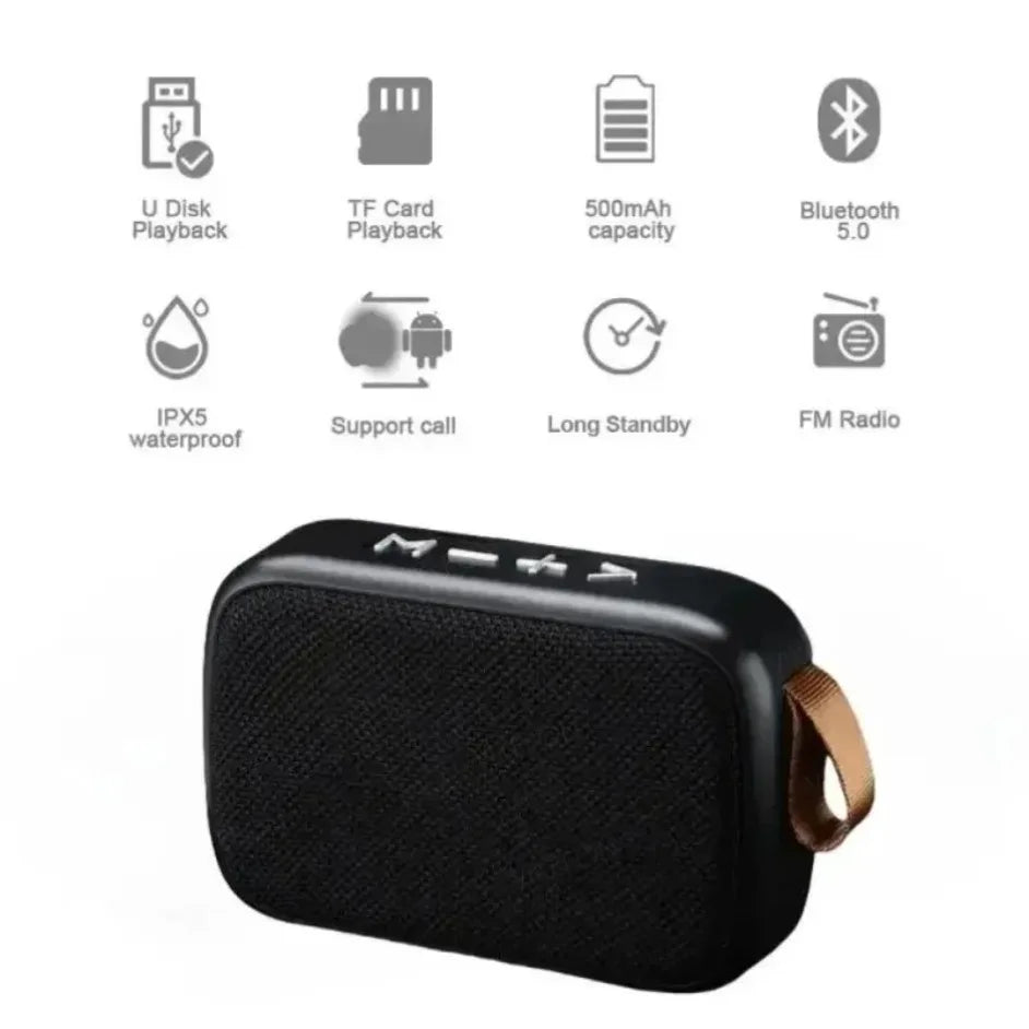 PulseBeat™ Mini Soundbar – Wireless Bluetooth 5.0 Speaker with HiFi Audi0