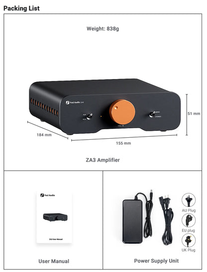 Fosi Audio ZA3 Balanced Power Amplifier