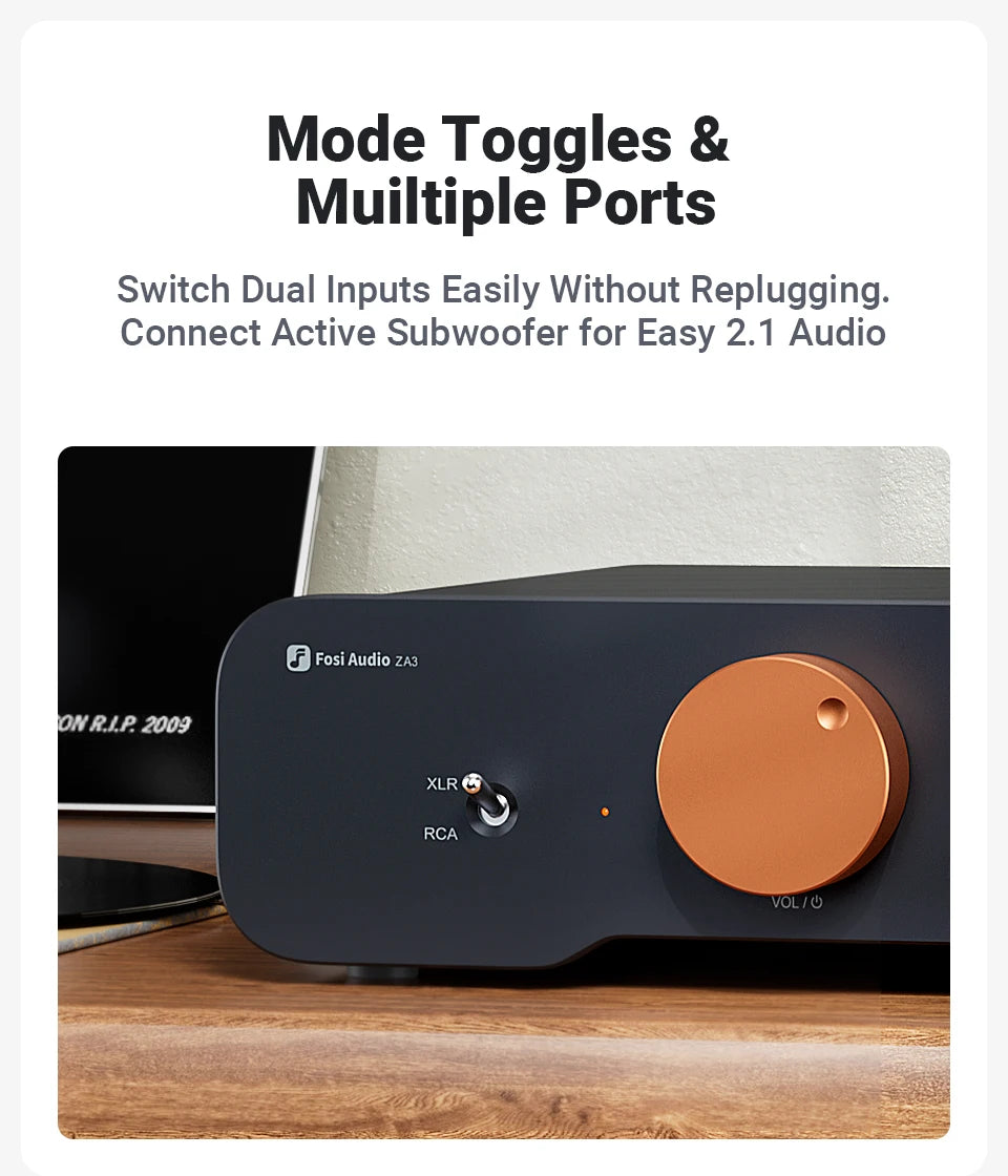 Fosi Audio ZA3 Balanced Power Amplifier