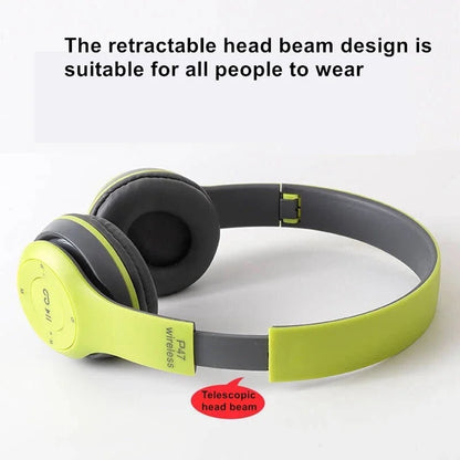 AeroBass™ P47 Wireless Headphones – Foldable Bluetooth 5.0 Stereo with Mic