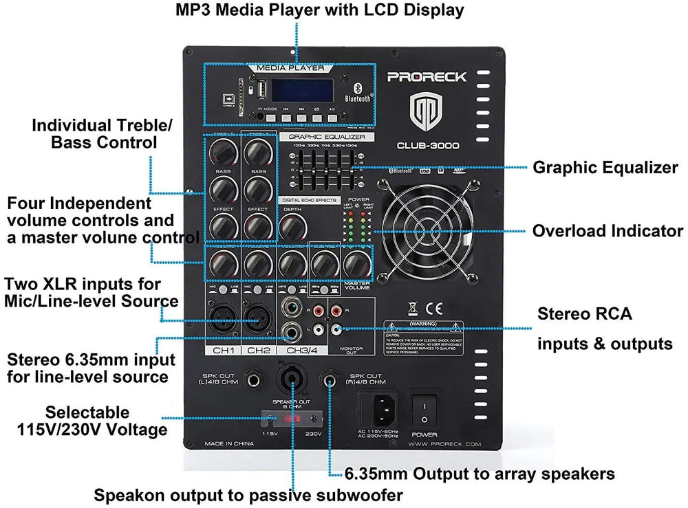 PRORECK Club 3000 4000W System