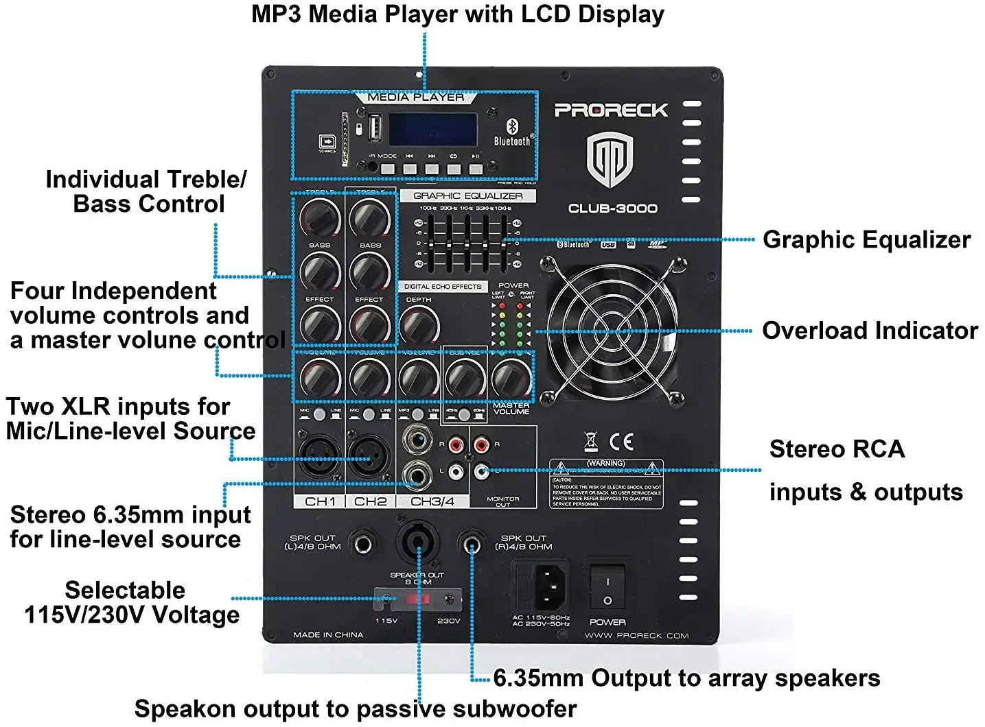 PRORECK Club 3000 4000W System