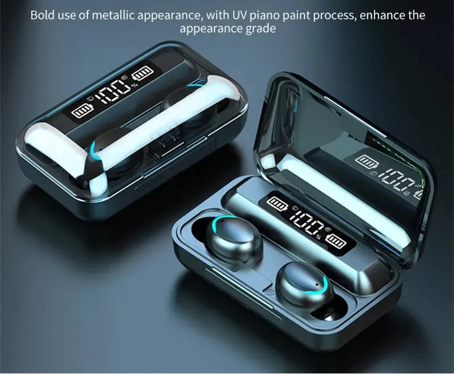 F9 TWS Wireless Earbuds – Bluetooth 5.0 In-Ear Headphones with Charging Case