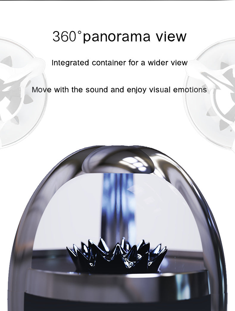 Magnetic Fluid Bluetooth Speaker – 3000 mAh, 40-20 kHz Glass Design