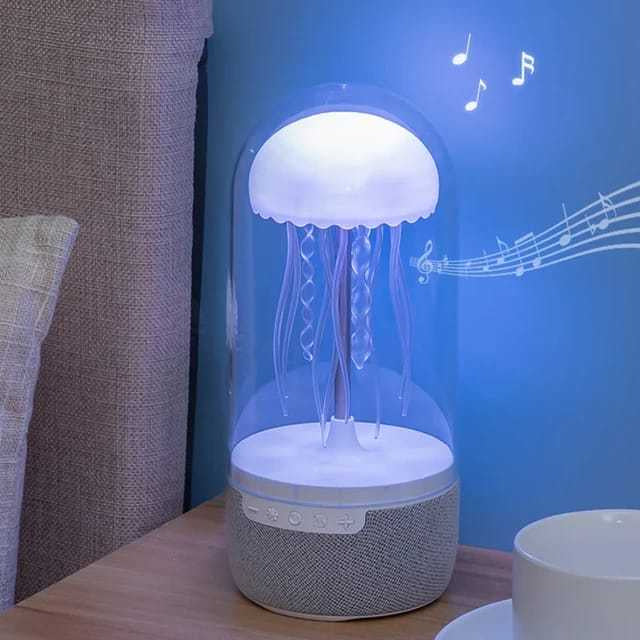 3-in-1 Jellyfish Lamp Bluetooth Speaker – 10 W, 1800 mAh Battery & RGB Light Show