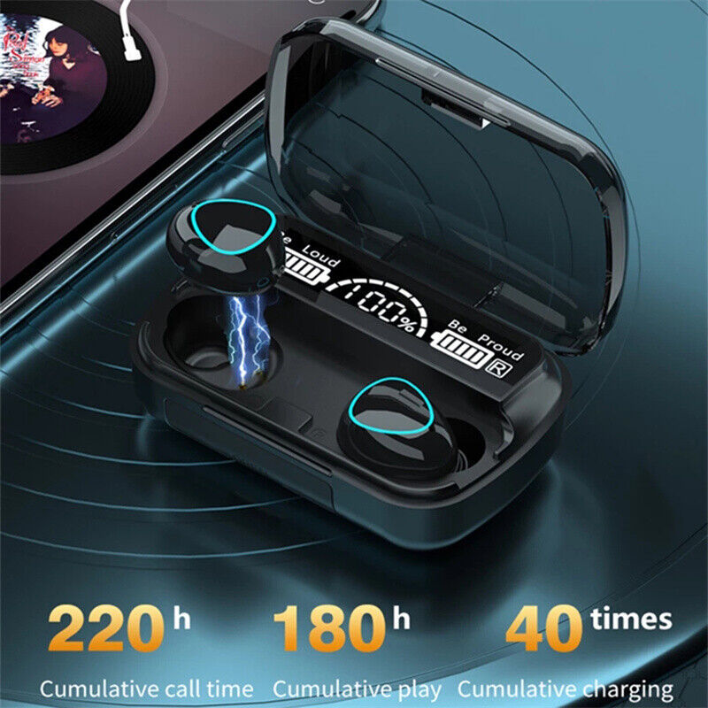 TWS 5.1 Sports Bluetooth Earphones – Waterproof, Ultra-Light Fit, Touch Control