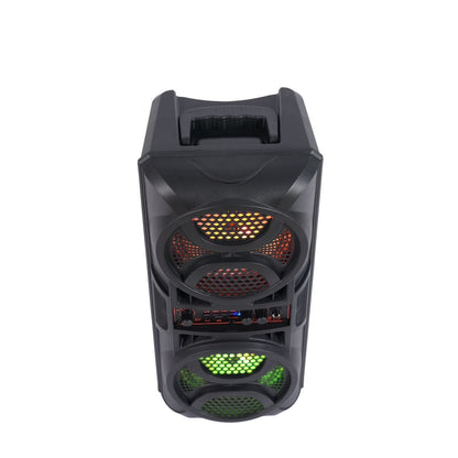 Dual 6.5-inch RGB Square Dance Speaker – 16 W Large Volume, Card/USB/Bluetooth